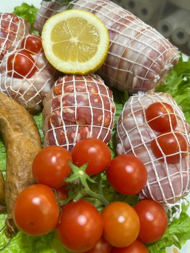 Peitinhos de Frango Recheados com Alheira, Queijo e Fiambre